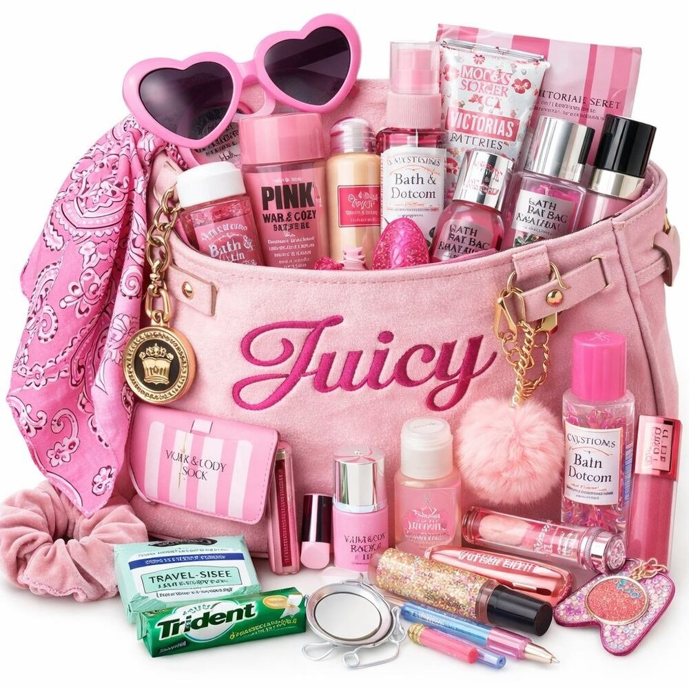 Stuffed Purse Survival Kit – Beauty, Hygiene & Everyday Essentials Bag